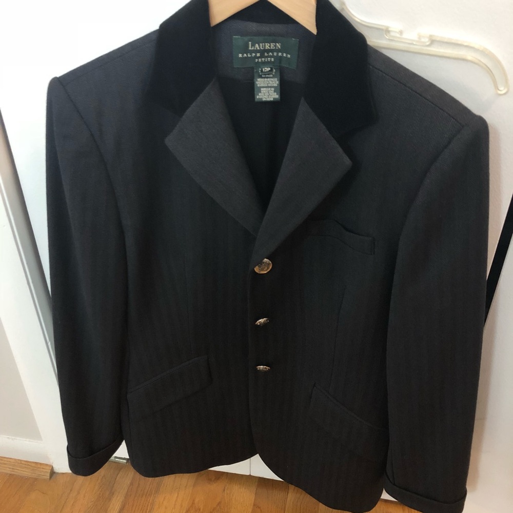 Ralph Lauren grey 100% wool blazer